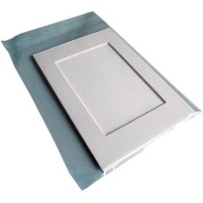 10 Pack Double Mounts, white core (with backing boards and bags)